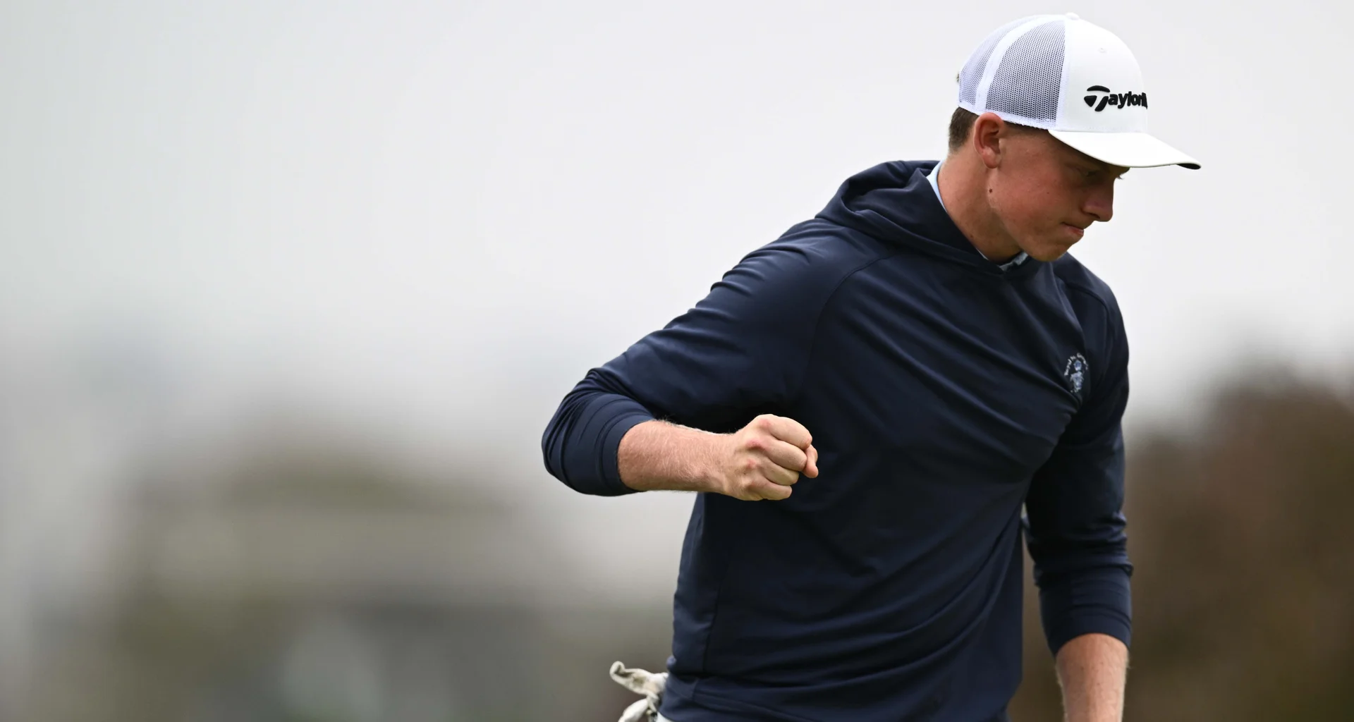Niall Shiels Donegan celebrates during the US Amateur Championship at The Olympic Club.