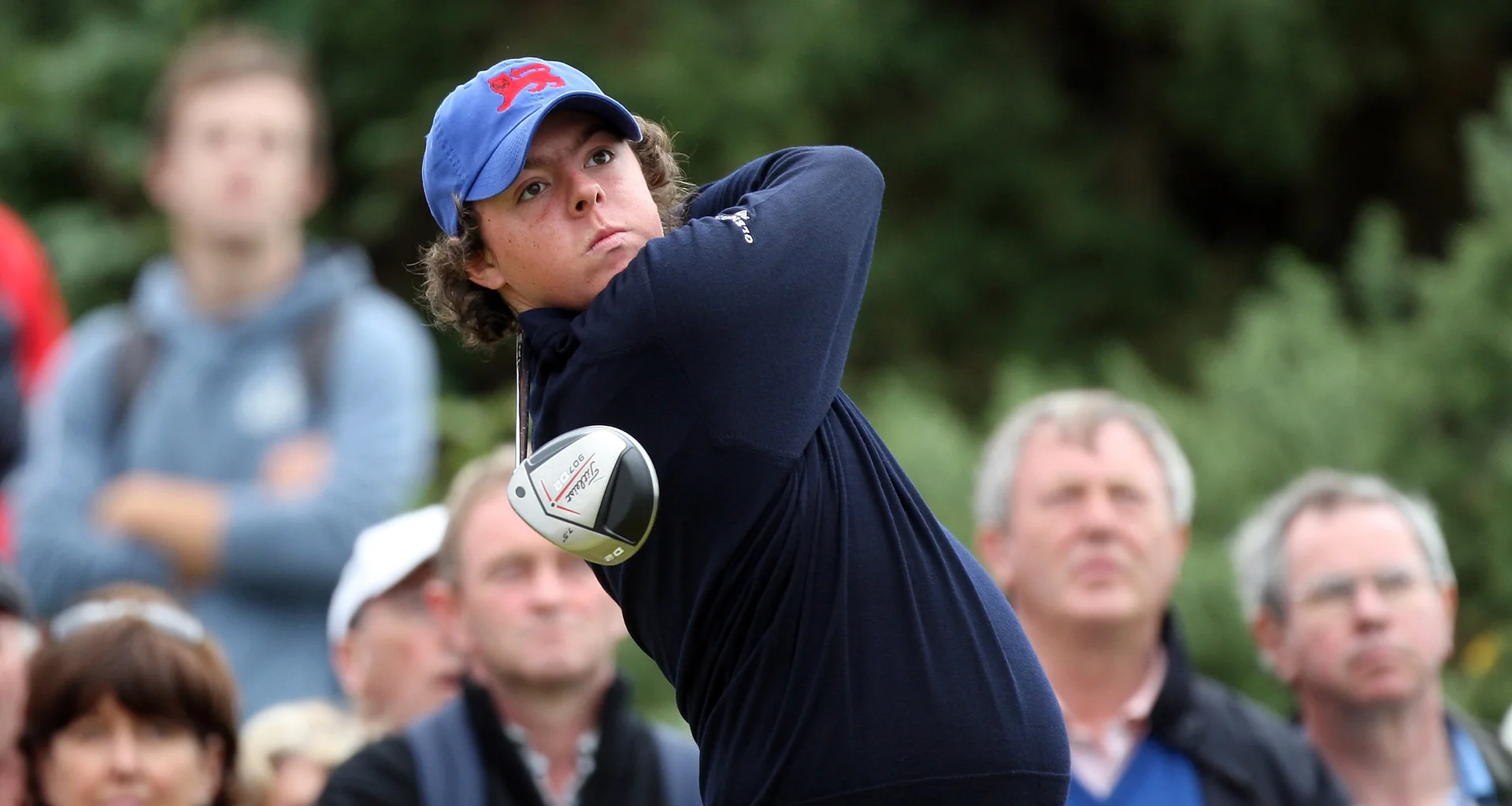 Rory McIlroy in action at The Walker Cup in 2007.