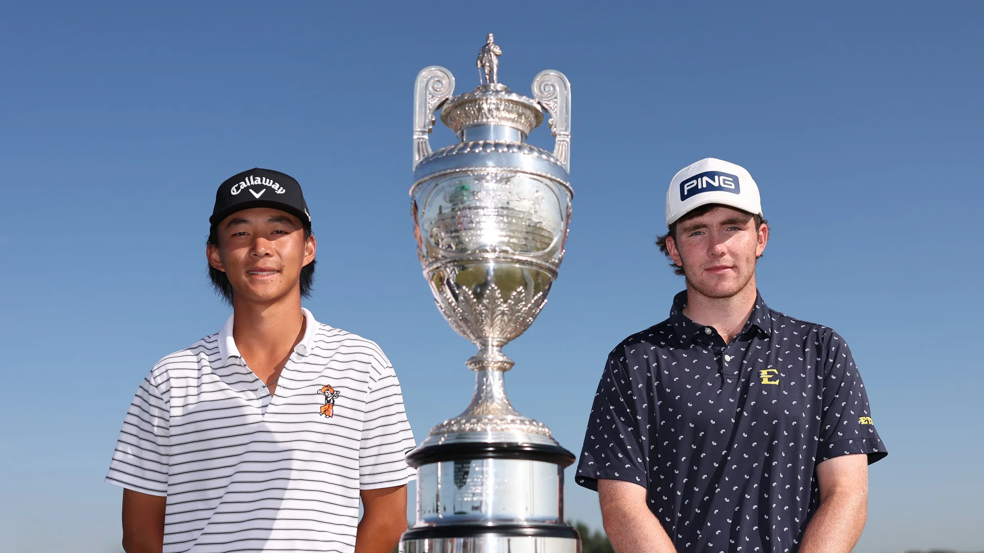 Ethan Fang and Gavin Tiernan ahead of The 130th Amateur Championship final.