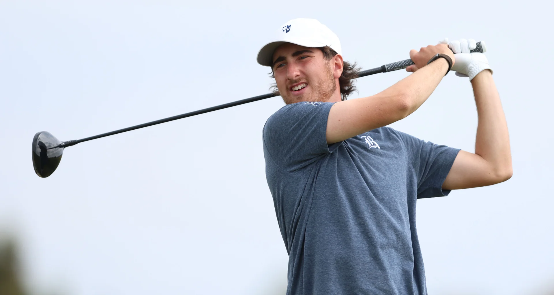 Henry Daly in action during round one of the Amateur Championship.