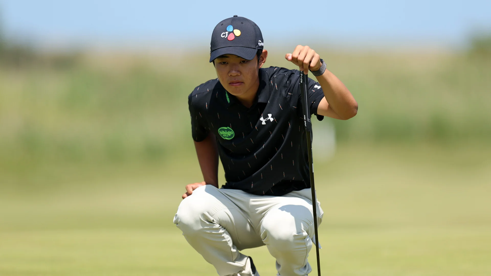 Kris Kim in action during day three of The 130th Amateur Championship at Royal St George's.