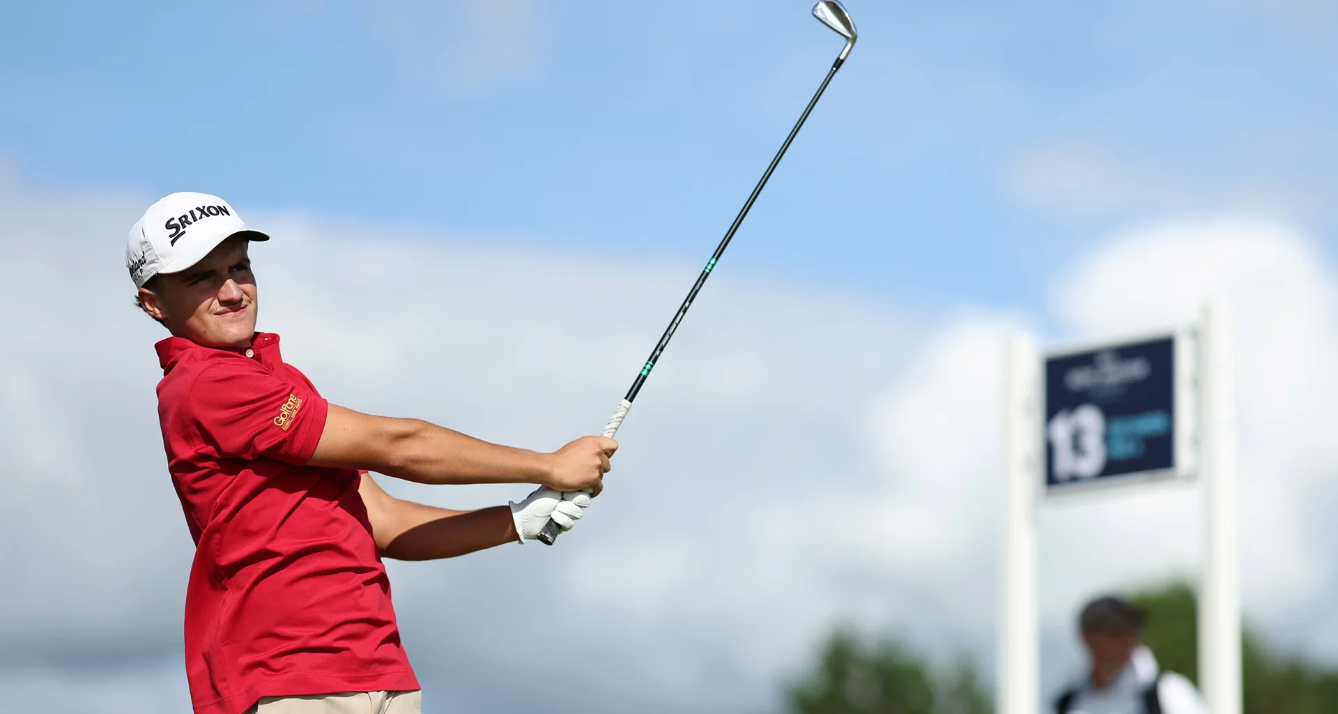 Léo-Paul Finos of France during day one of The R&A Boys' Amateur Championship at Gailes Links Golf Course.