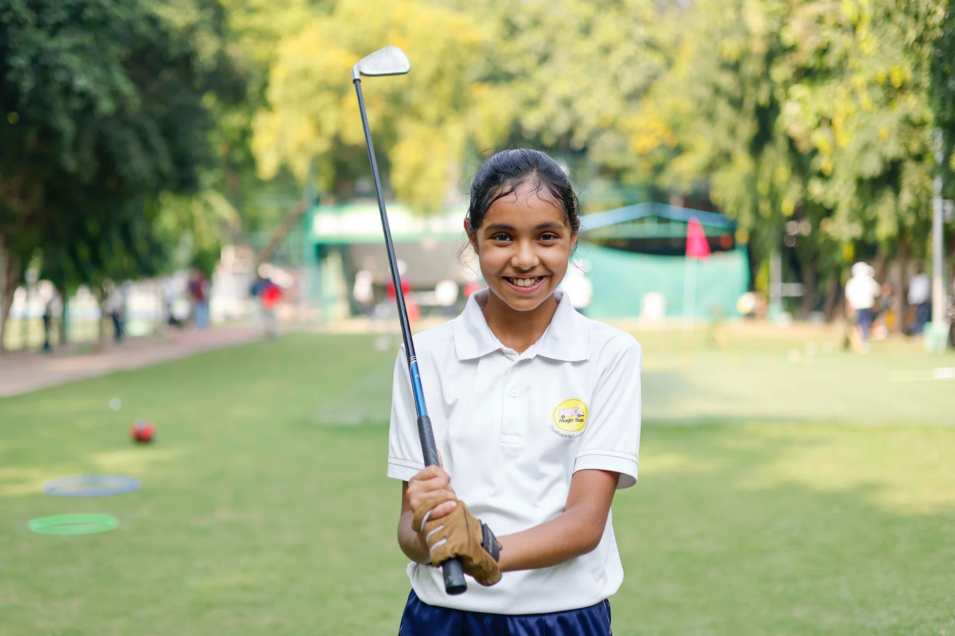 With a new-found love for golf, Jainab dreams of becoming a professional golfer.