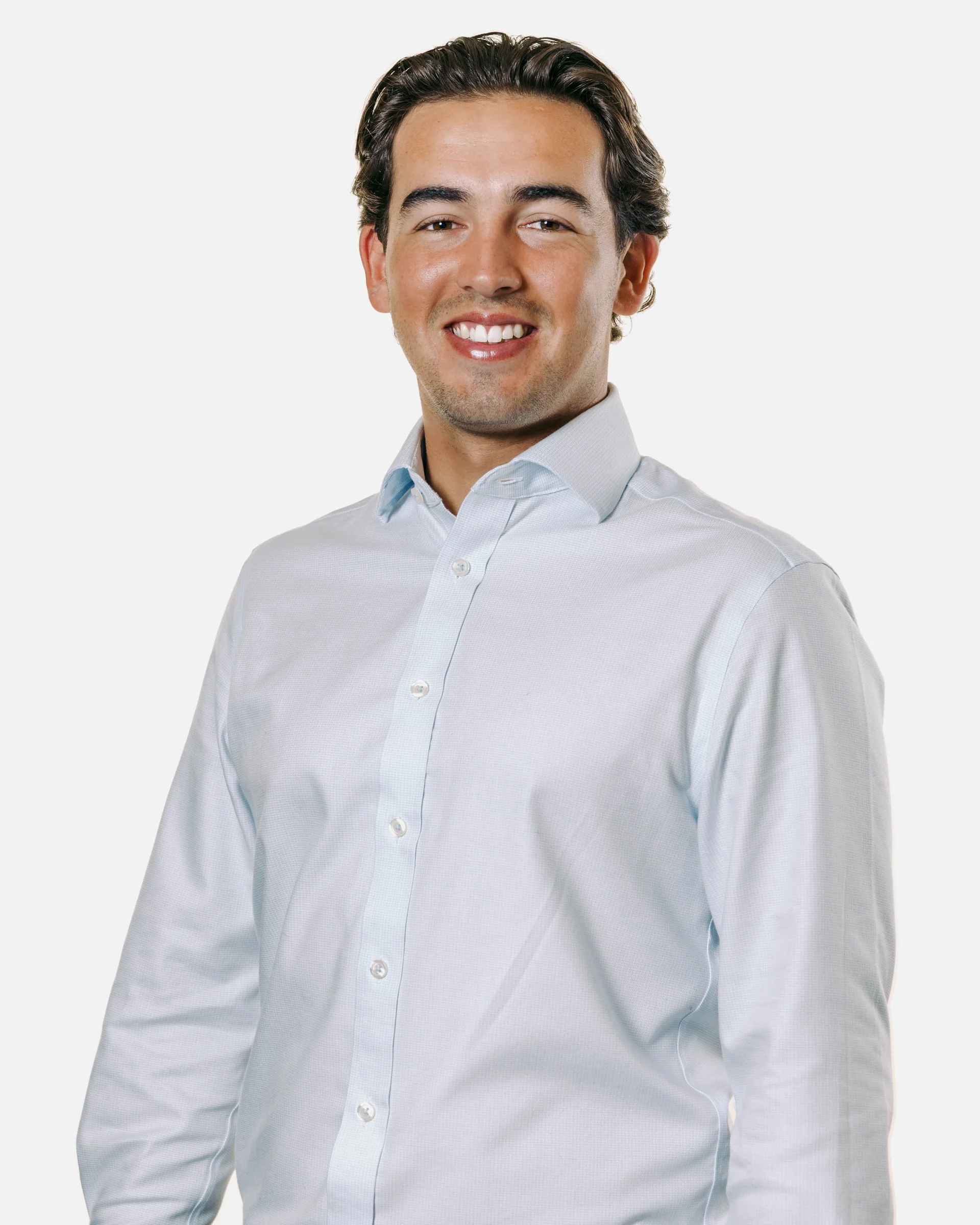 A professional portrait image of Johnny Robertson.
