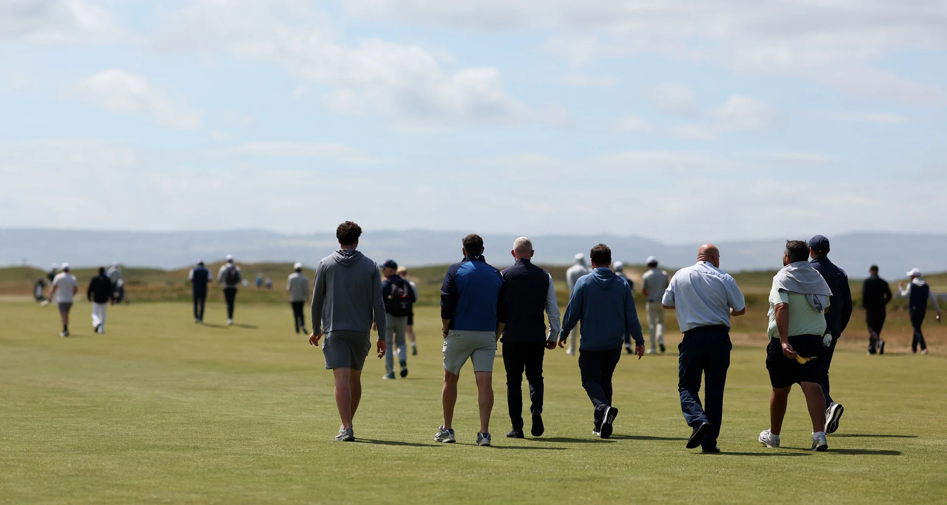 Spectators attending the Amateur Championship at Royal Liverpool.