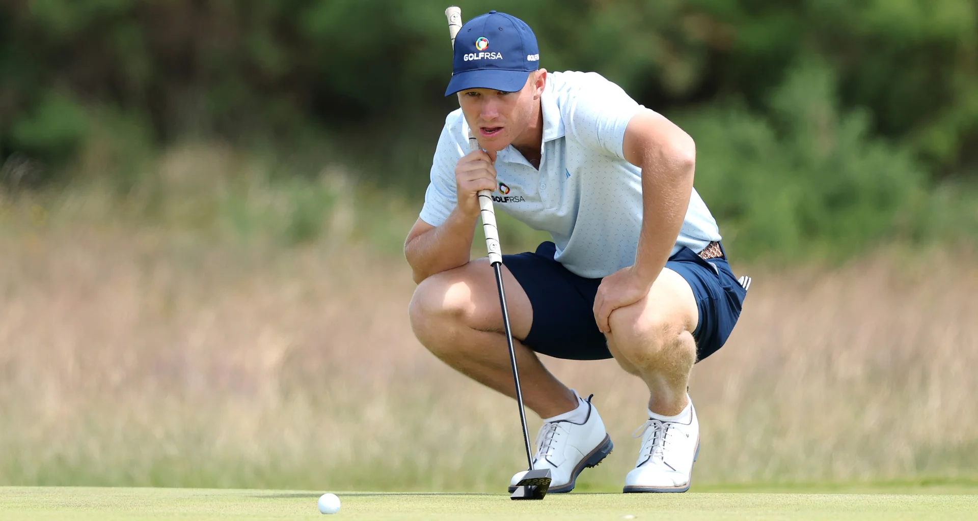 Malan Potgieter in action during the 2026 Amateur Championship.