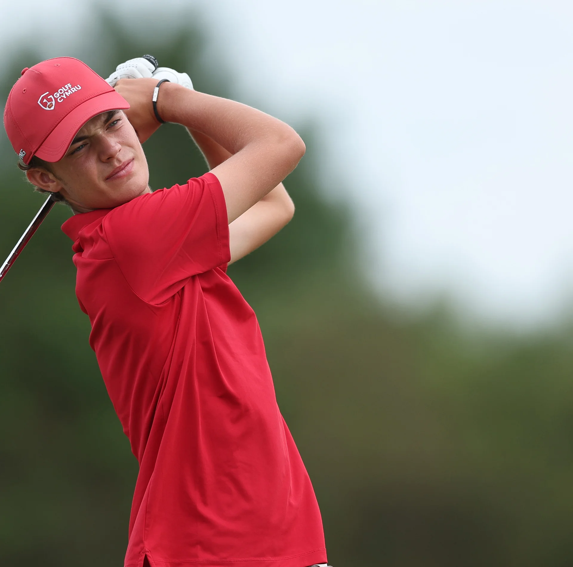 Harry Thomas in action during day three of the 2026 Boys' Amateur Championship.