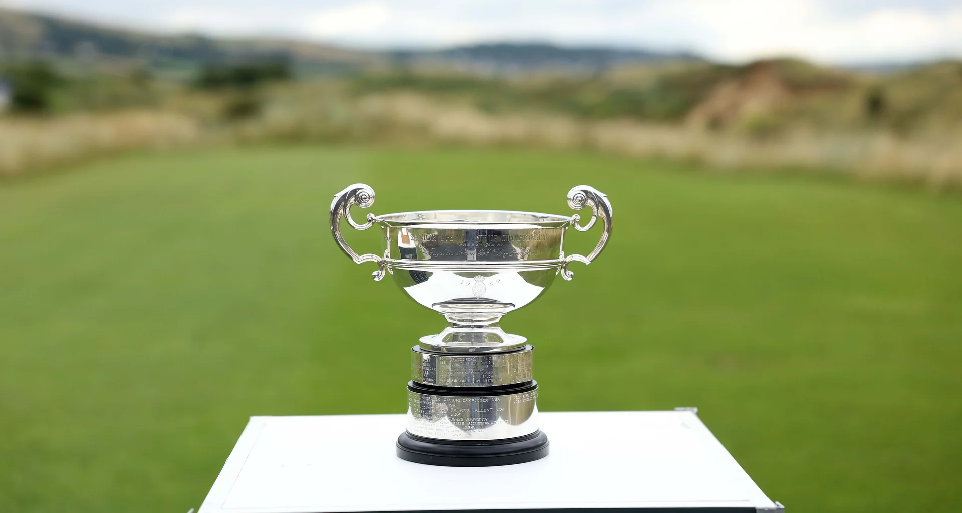 Men's Senior Amateur Championship trophy.