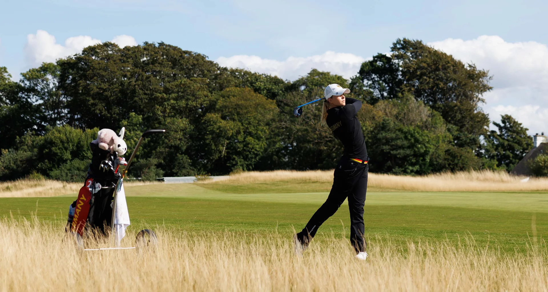 Cecilie Volckens in action during day one of the 2026 Girls' Amateur Championship.
