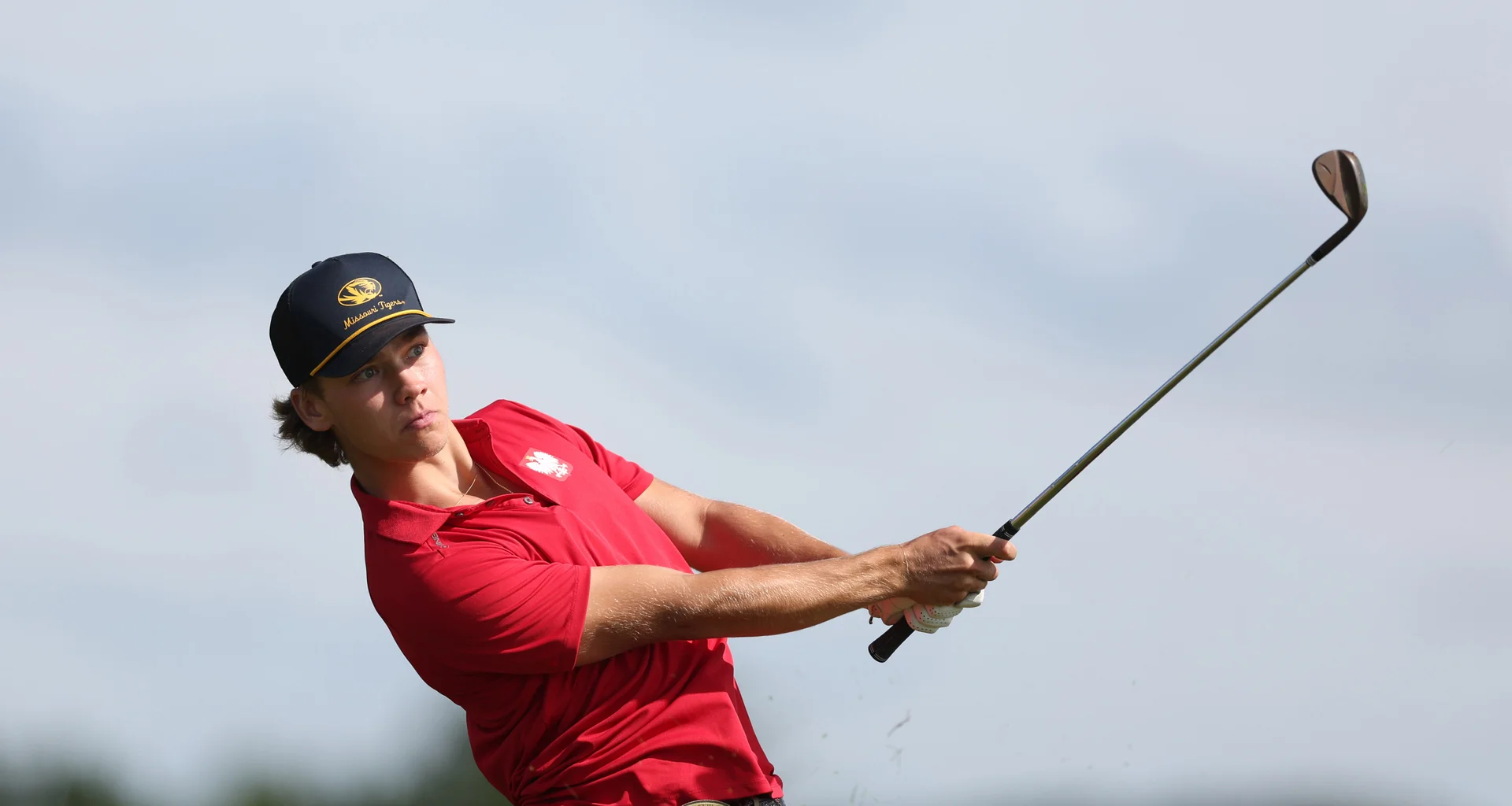 Antoni Hawkins of Poland during day two of The R&A Boys' Amateur Championship at Gailes Links Golf Course.