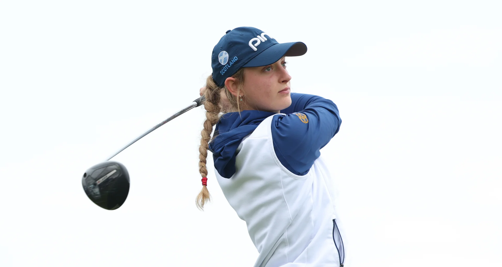 Hannah Ounap in action during the 2026 Girls' Amateur Championship.