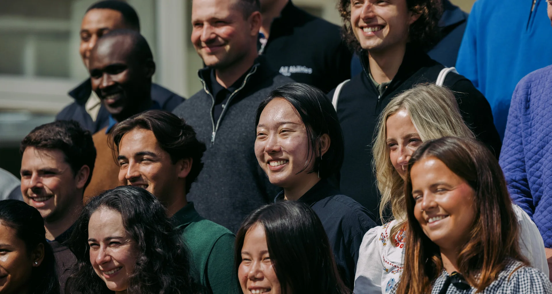 The R&A Scholars stand together for a group photograph.