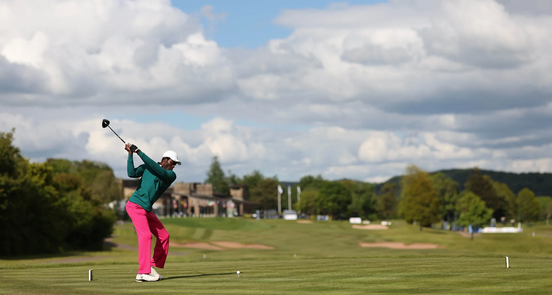 Issa Nlareb A Amang of Cameroon during Day Two of The G4D Open at Celtic Manor Resort