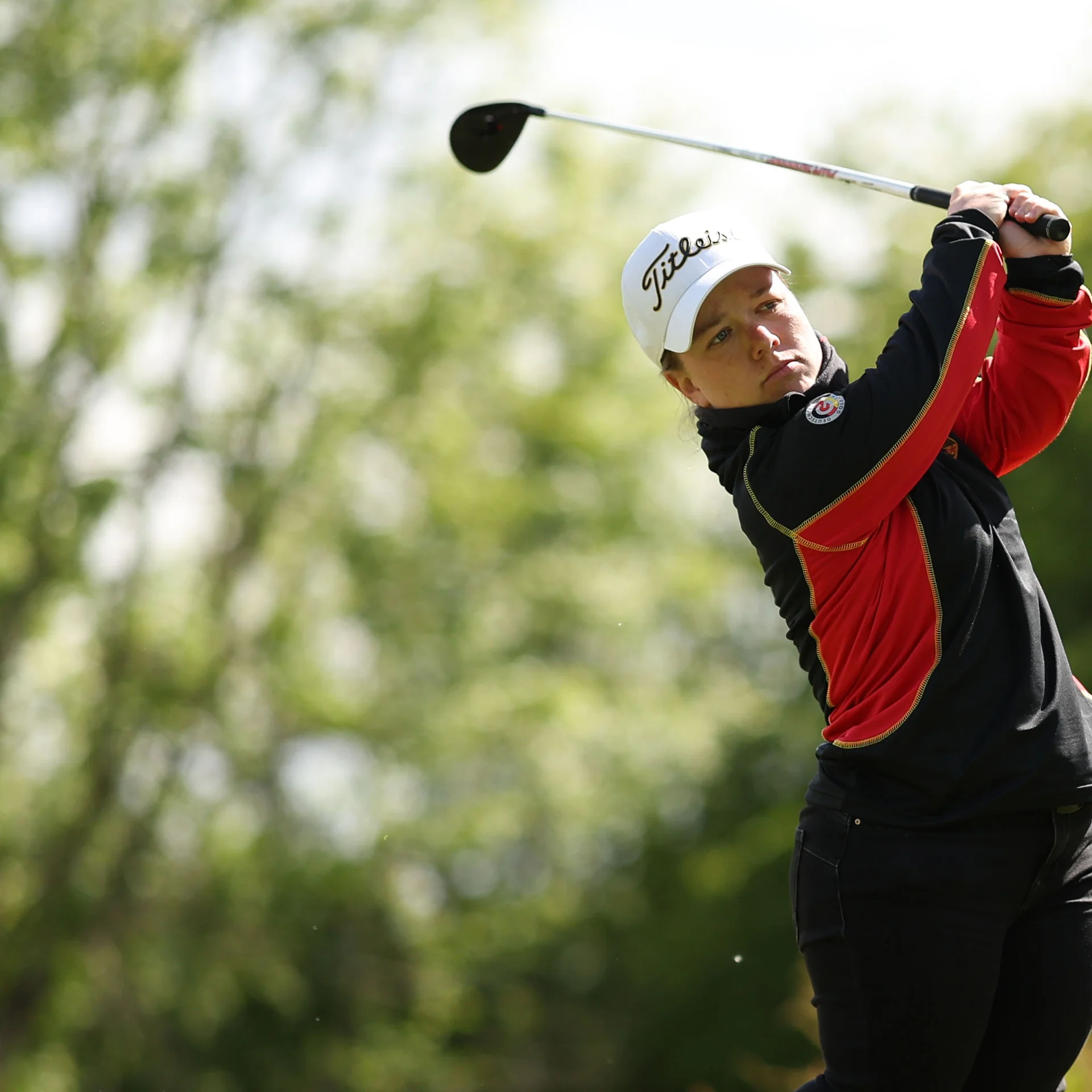 Jennifer Sräga of Germany during Day Two of The G4D Open at Celtic Manor Resort