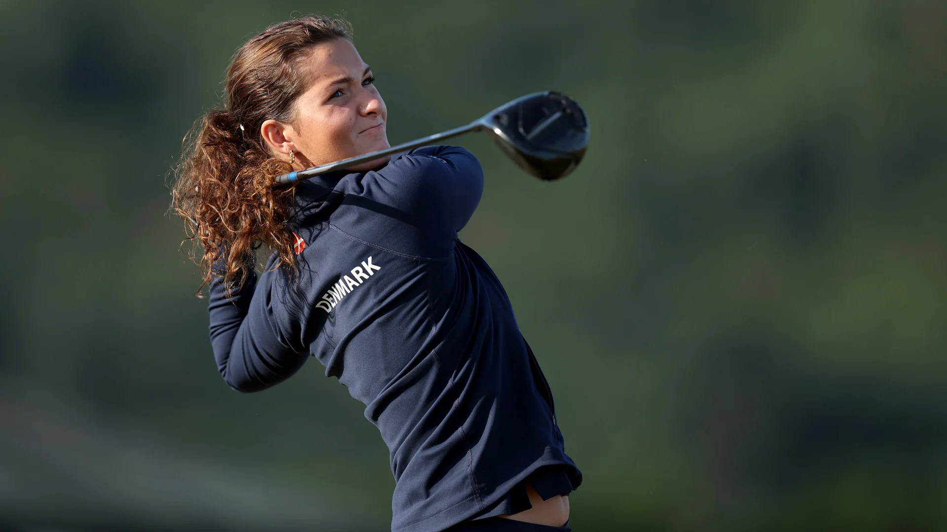 Benedicte Brent-Petersen at Conwy, Wales, during the Girls' Amateur Championship.