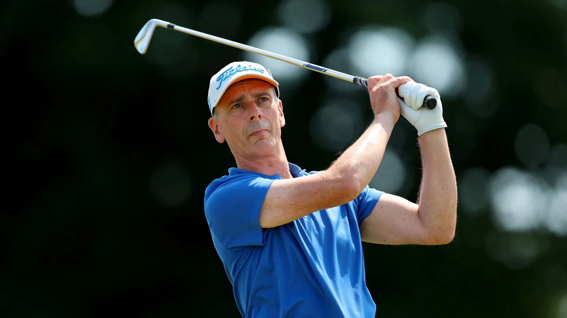 John Kennedy during The Senior Amateur Championship at Walton Heath.