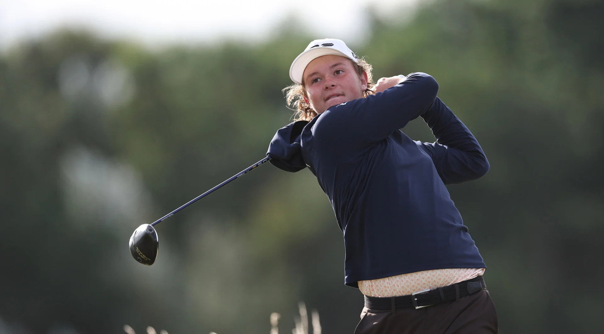 Daniil Sokolov of Qatar during matchplay stages of The Boys' Amateur Championship at Gailes Links.