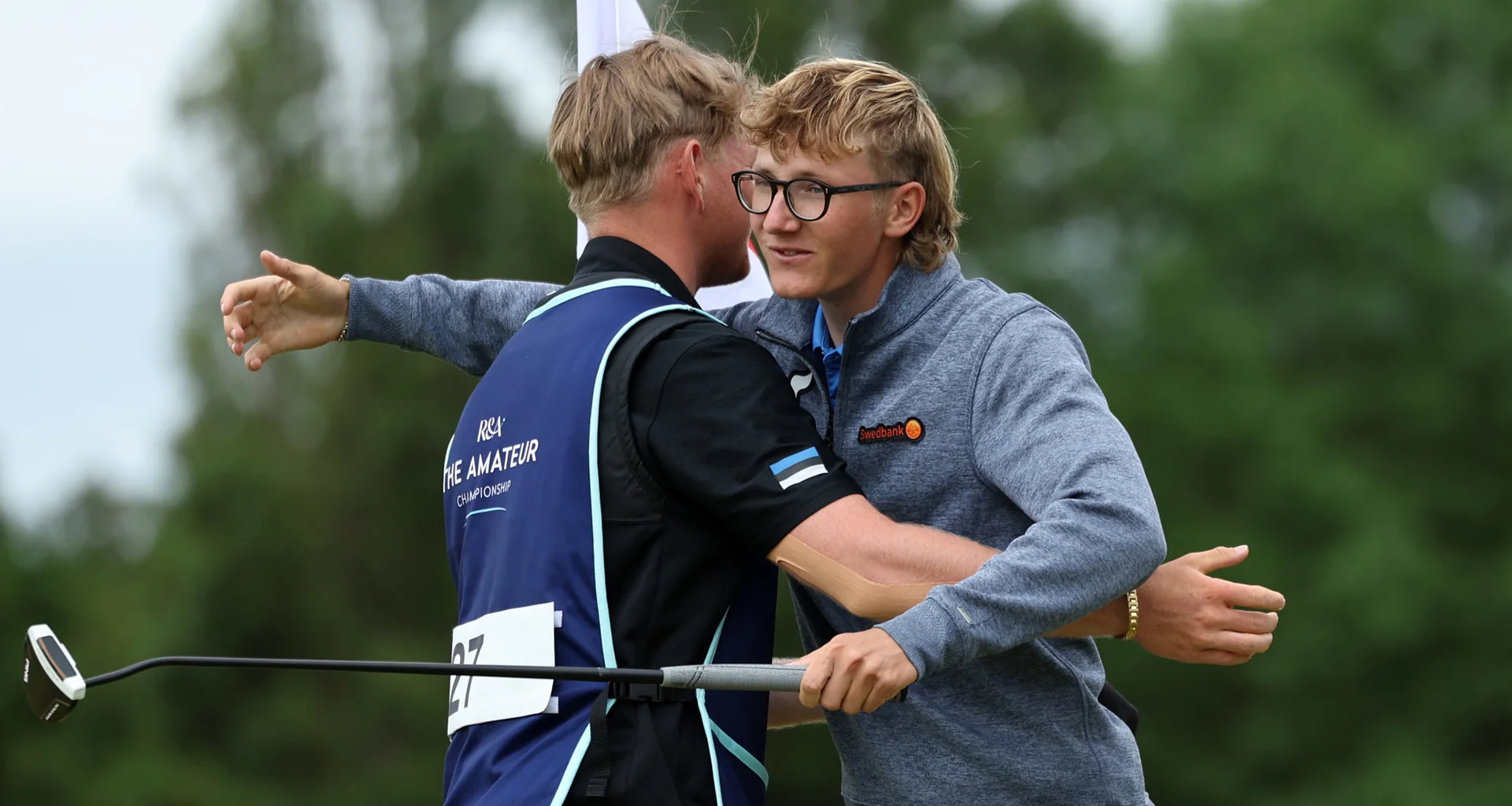 Richard Teder in action during the 2026 Amateur Championship.