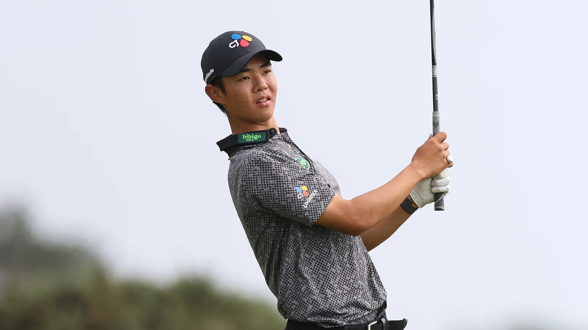 Kris Kim on day one of the 2025 Boys' Amateur Championship