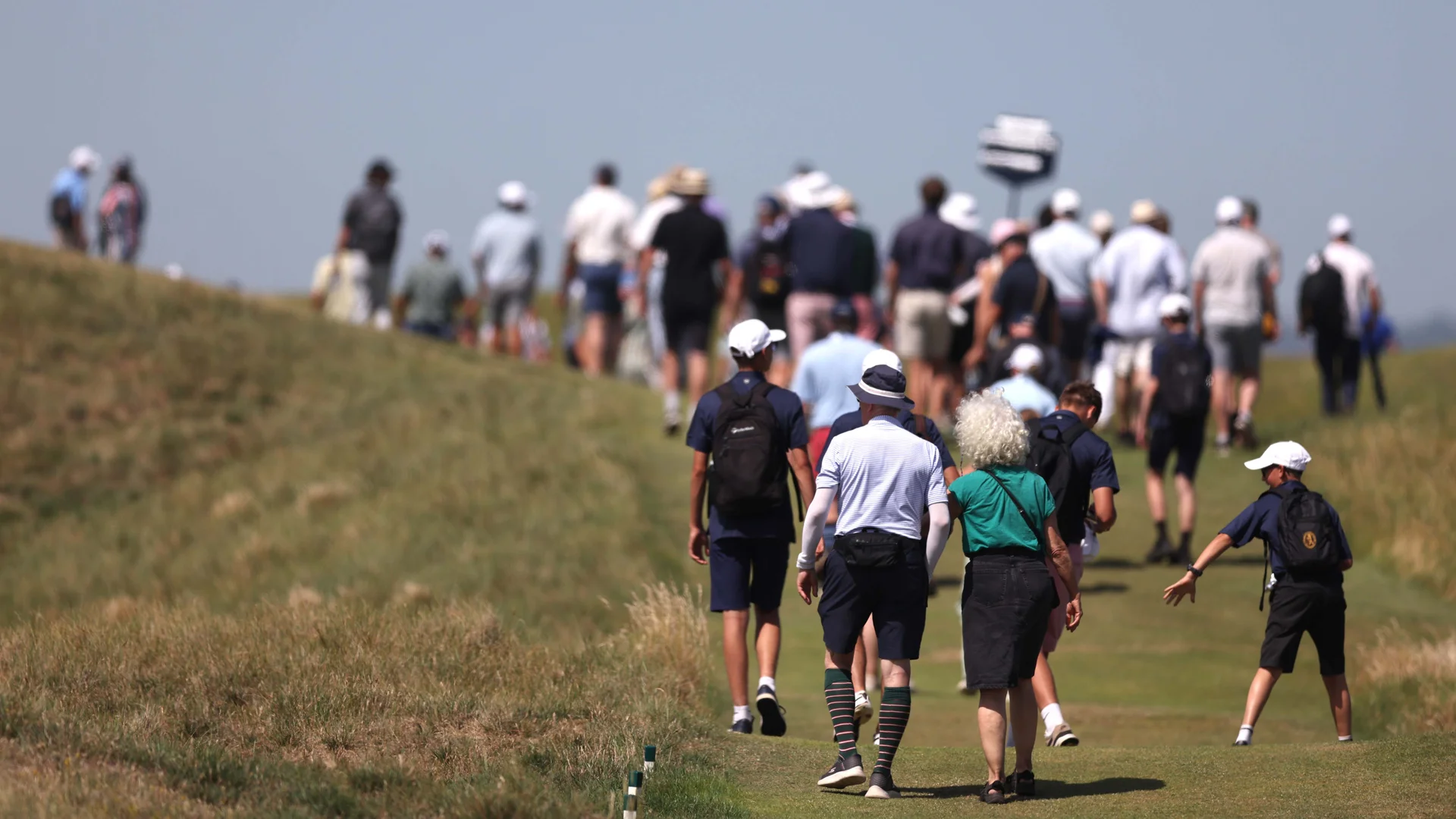 Crowds at Royal St George's for The 130th Amateur Championship.
