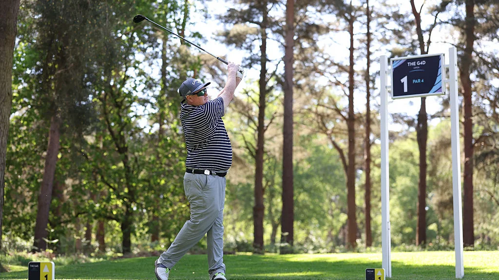 Steven Alderson during a practice day at The G4D Open, 2025.