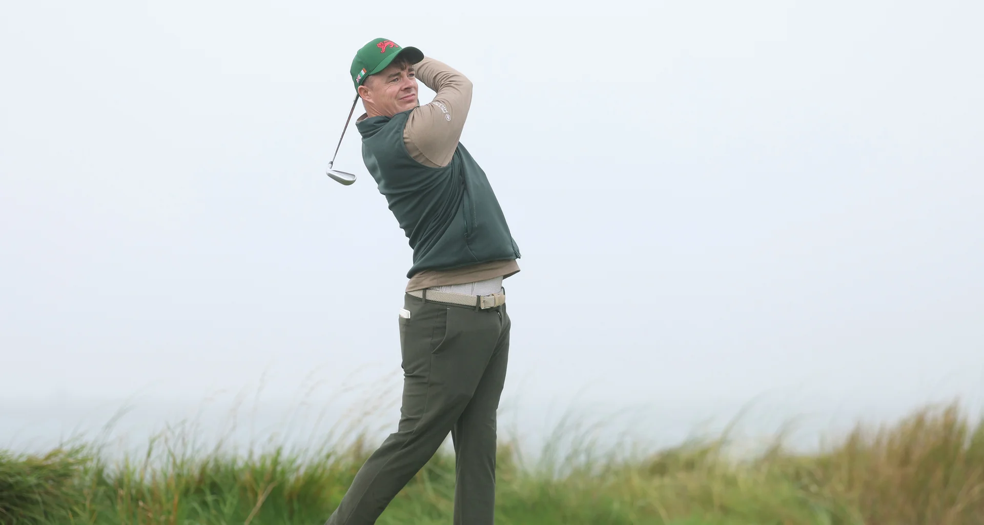 Jack Whaley during practice for the Walker Cup at Lahinch.