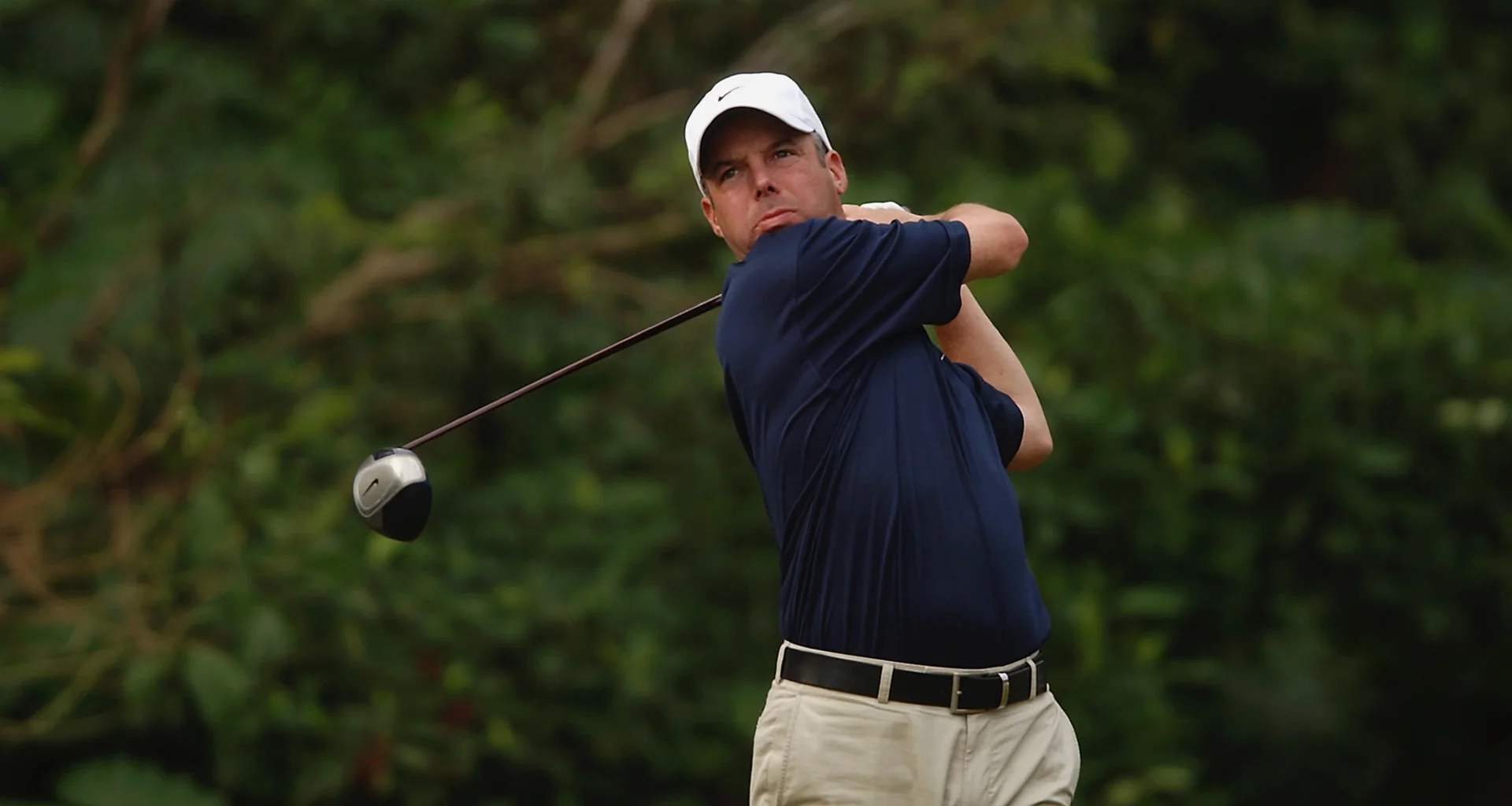 Dean Robertson, captain of the GB&I Walker Cup team for 2025, during his playing career.