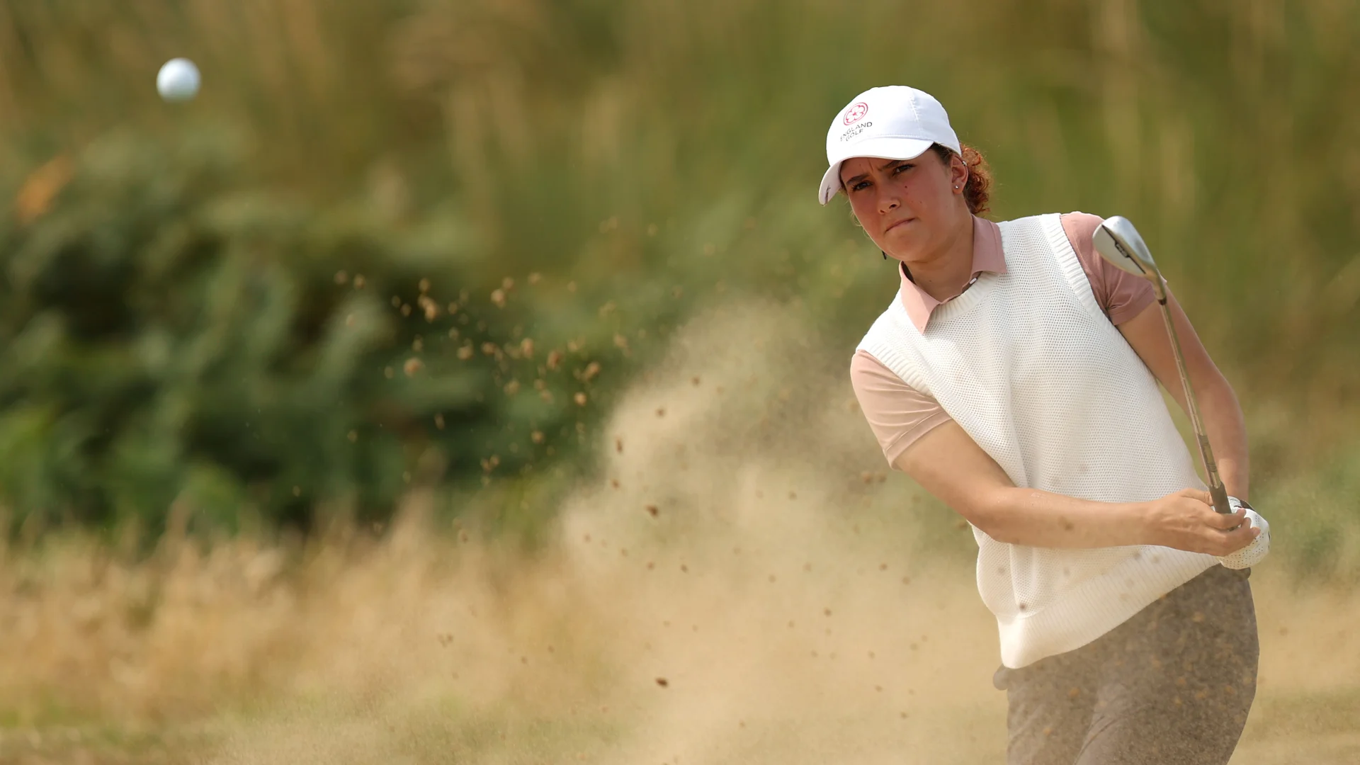 Charlotte Naughton at Conwy during the Girls' Amateur Championship.