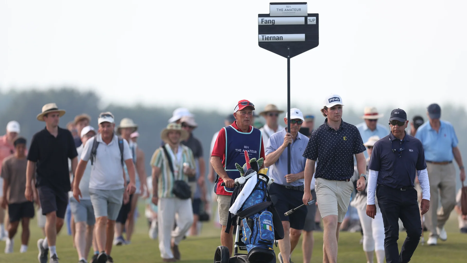 Gavin Tiernan in action at The 130th Amateur Championship final.