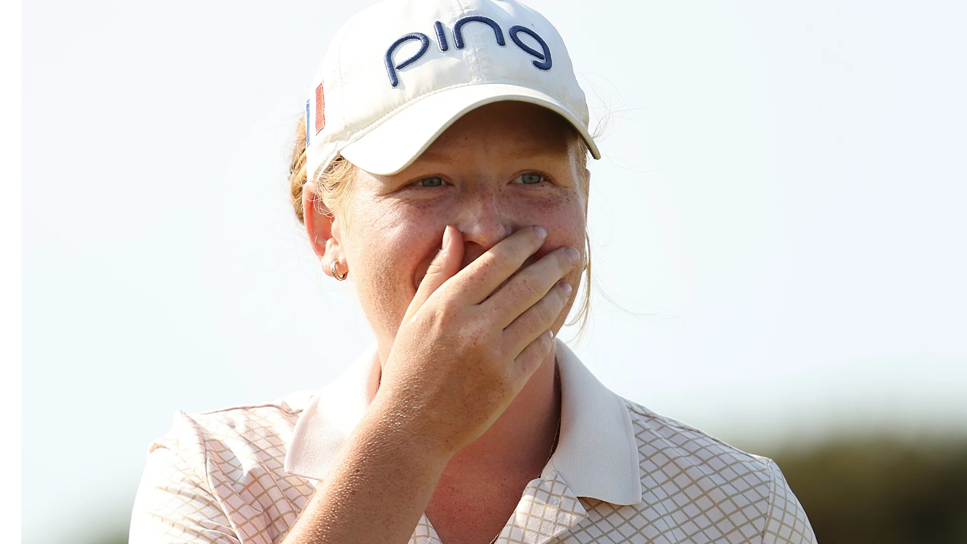 Lily Reitter celebrates reaching the Final of the Girls' Amateur Championship