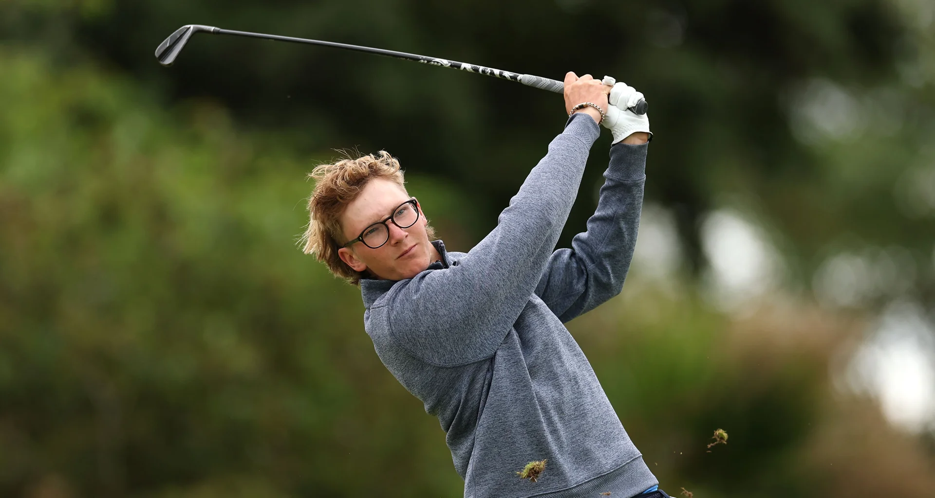 Richard Teder in action during the quarter-finals of The 131st Amateur Championship at Royal Liverpool.