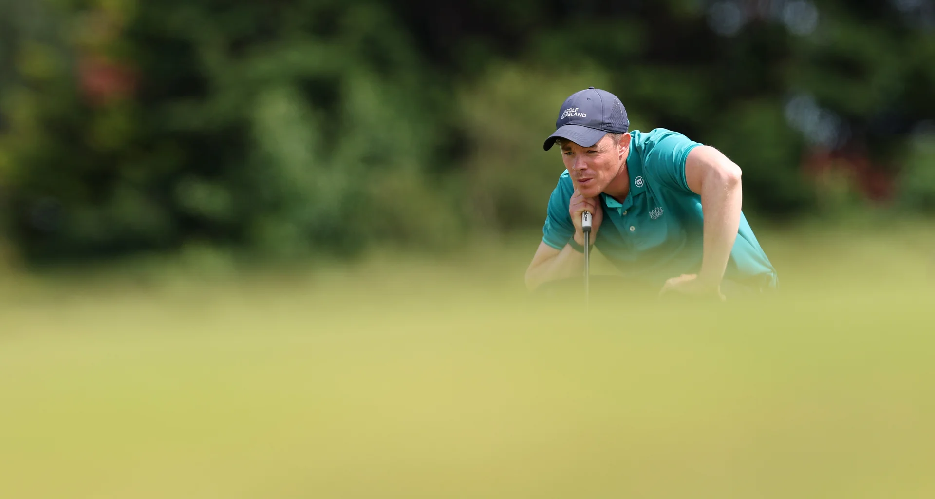 Stuart Grehan in action during the final of the 2026 Amateur Championship.