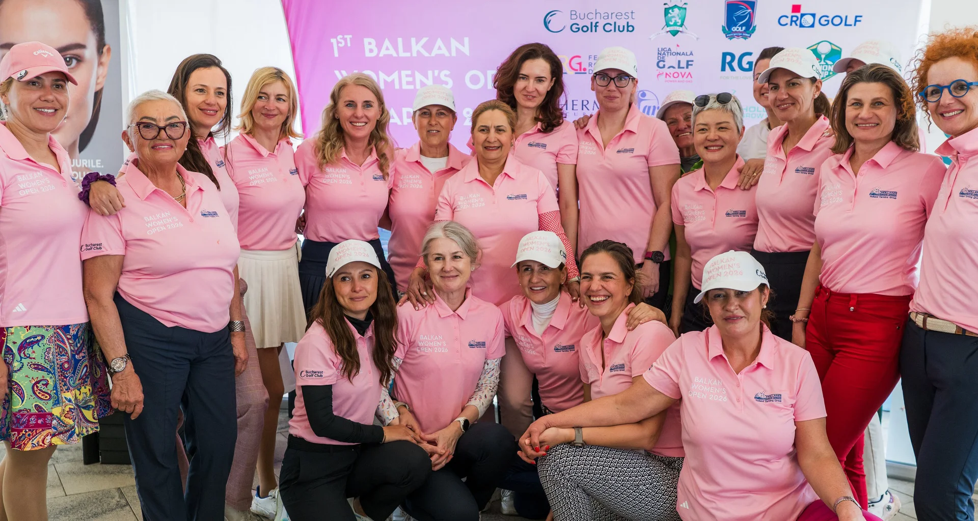 Players competing in the inaugural Balkan Women's Open.