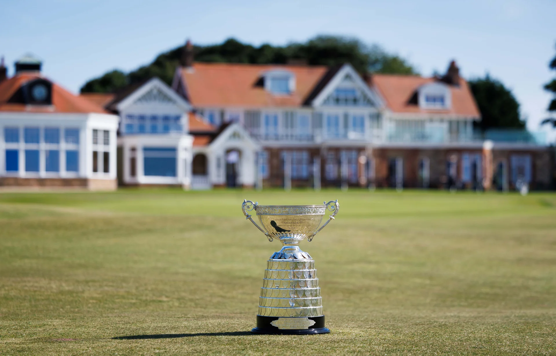 General View of the Women's Amateur Championship trophy during Day Three of the 2026 Women's Amateur Championship at Muirfield.