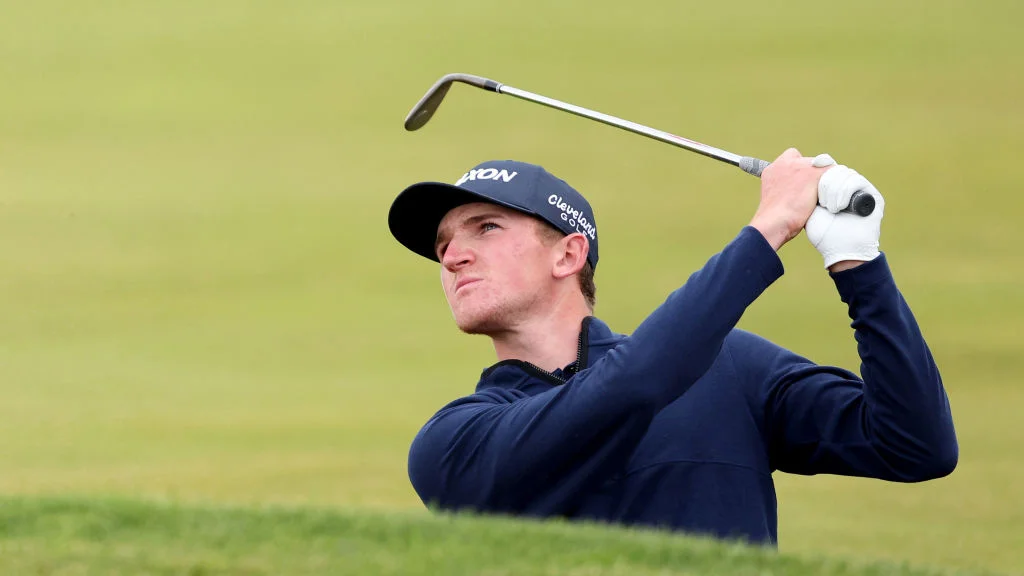 Calum Scott during The 152nd Open at Royal Troon.