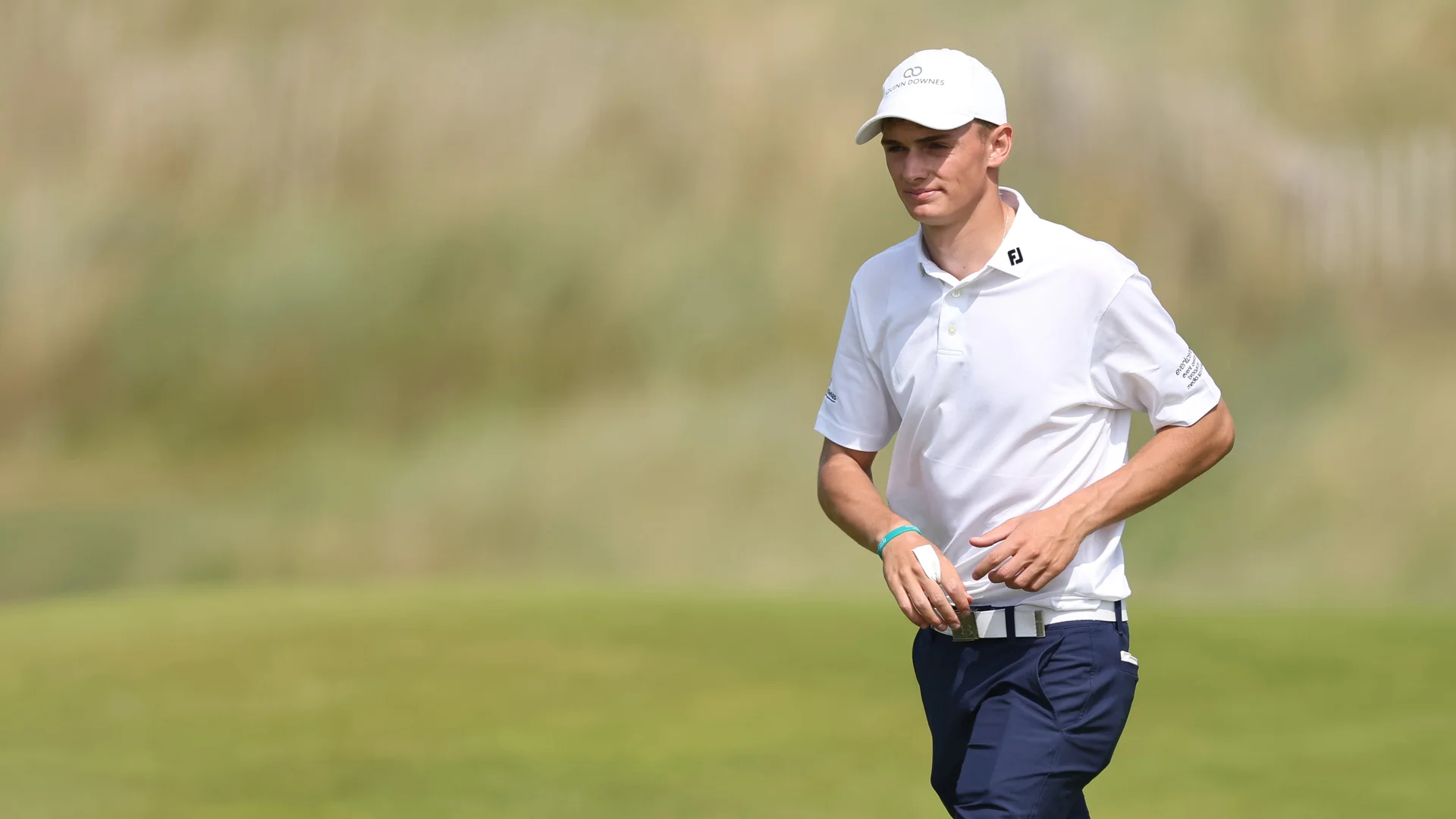 Adam Fahey in action at County Louth during the Boys' Amateur Championship.