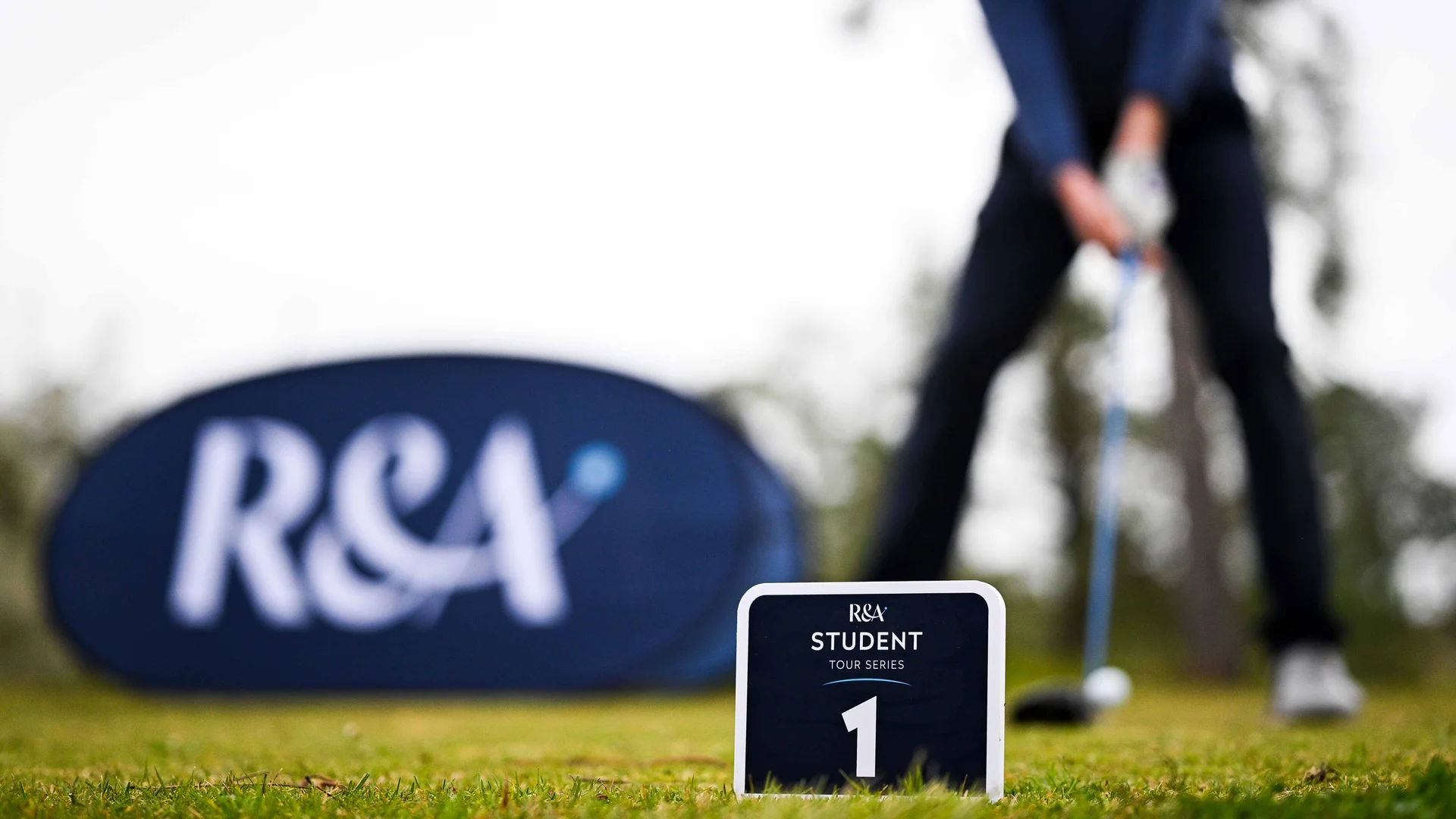A tee box at the Student Tour Series.
