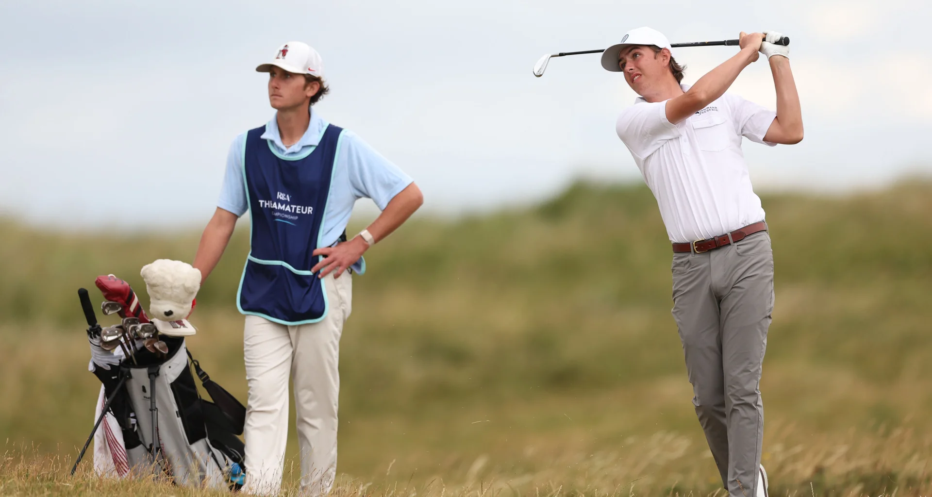Matt Moloney in action during the quarter-finals of The 131st Amateur Championship at Royal Liverpool.