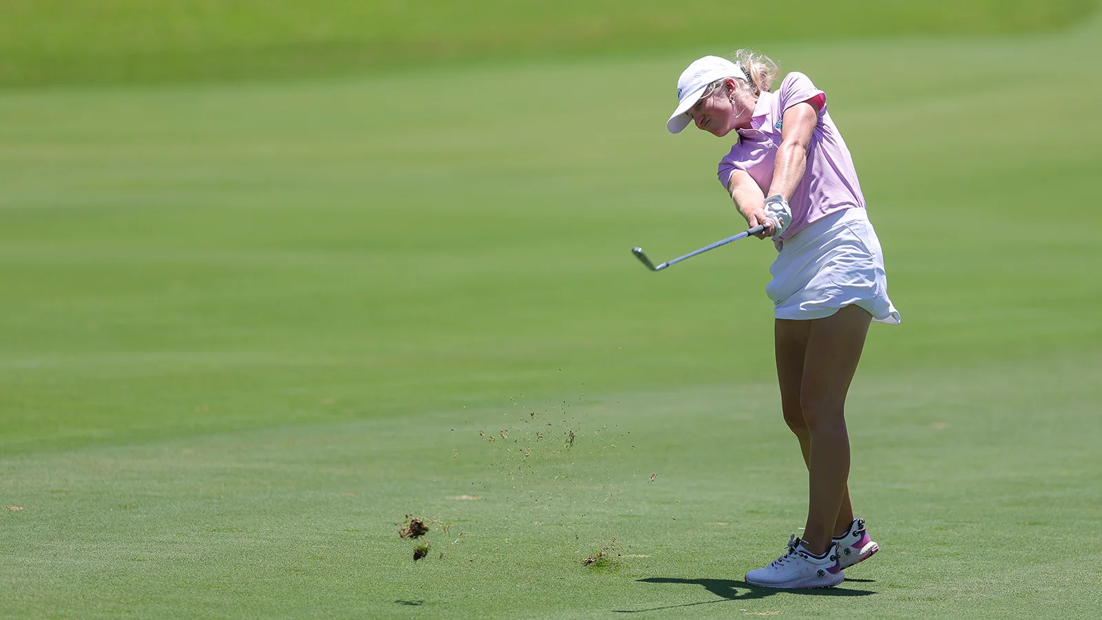 Nellie Ong practices at Bel-Air CC ahead of the 44th Curtis Cup match