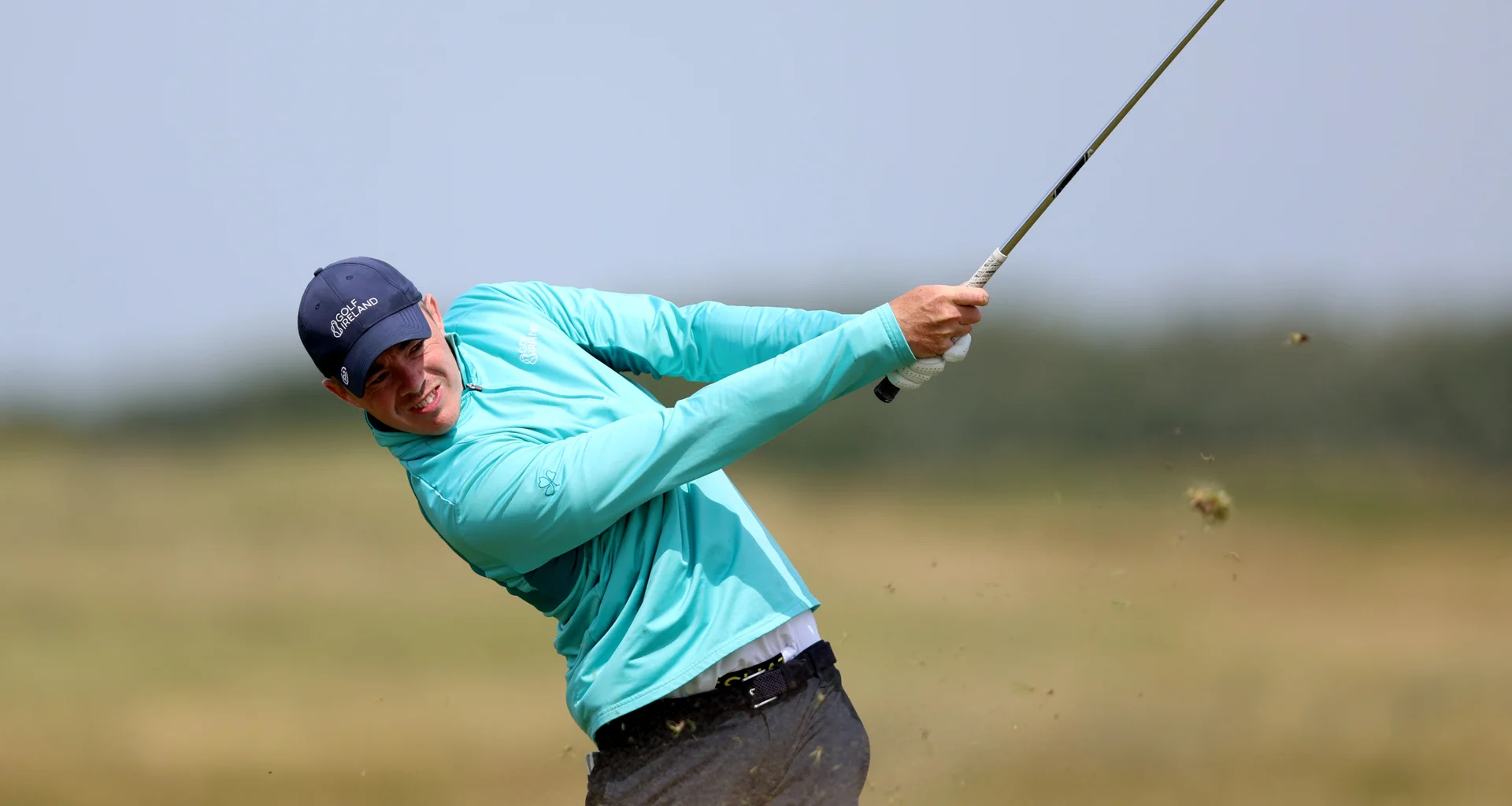 Stuart Grehan in action during day one of the 2026 Amateur Championship.