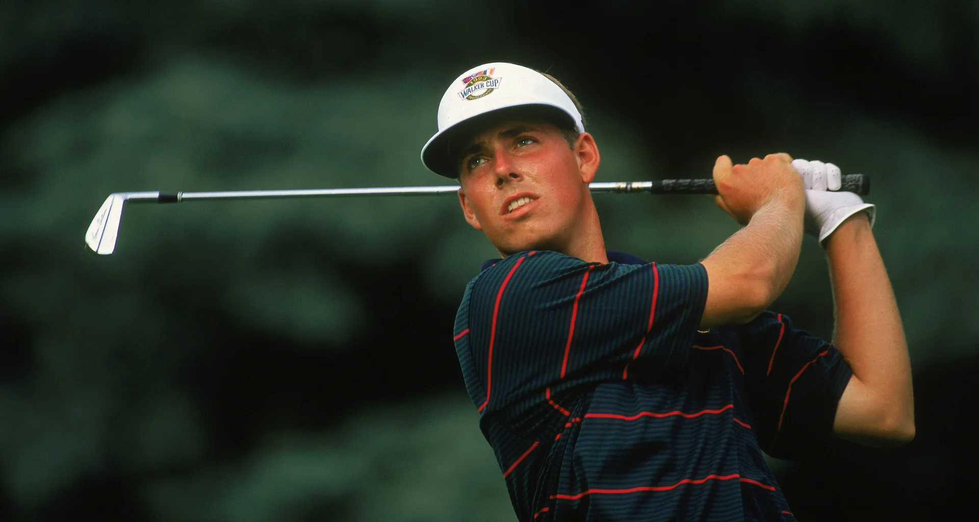 Justin Leonard in action at The Walker Cup in 1993.