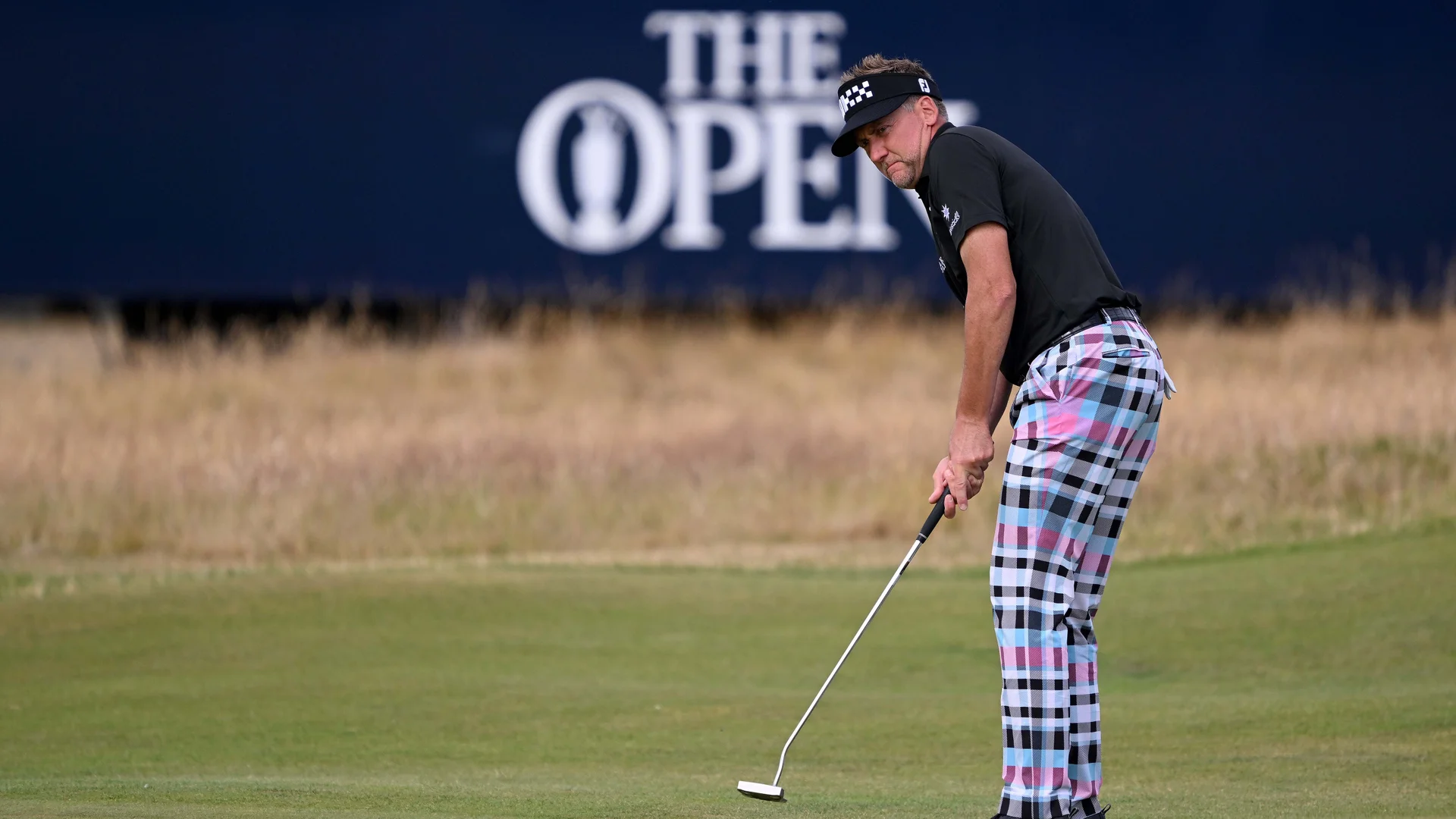 Ian Poulter in action at The 150th Open.