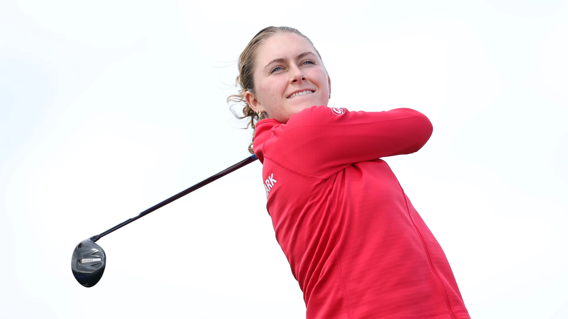 Marie Eline Madsen in action at The Women's Amateur Championship in Nairn.