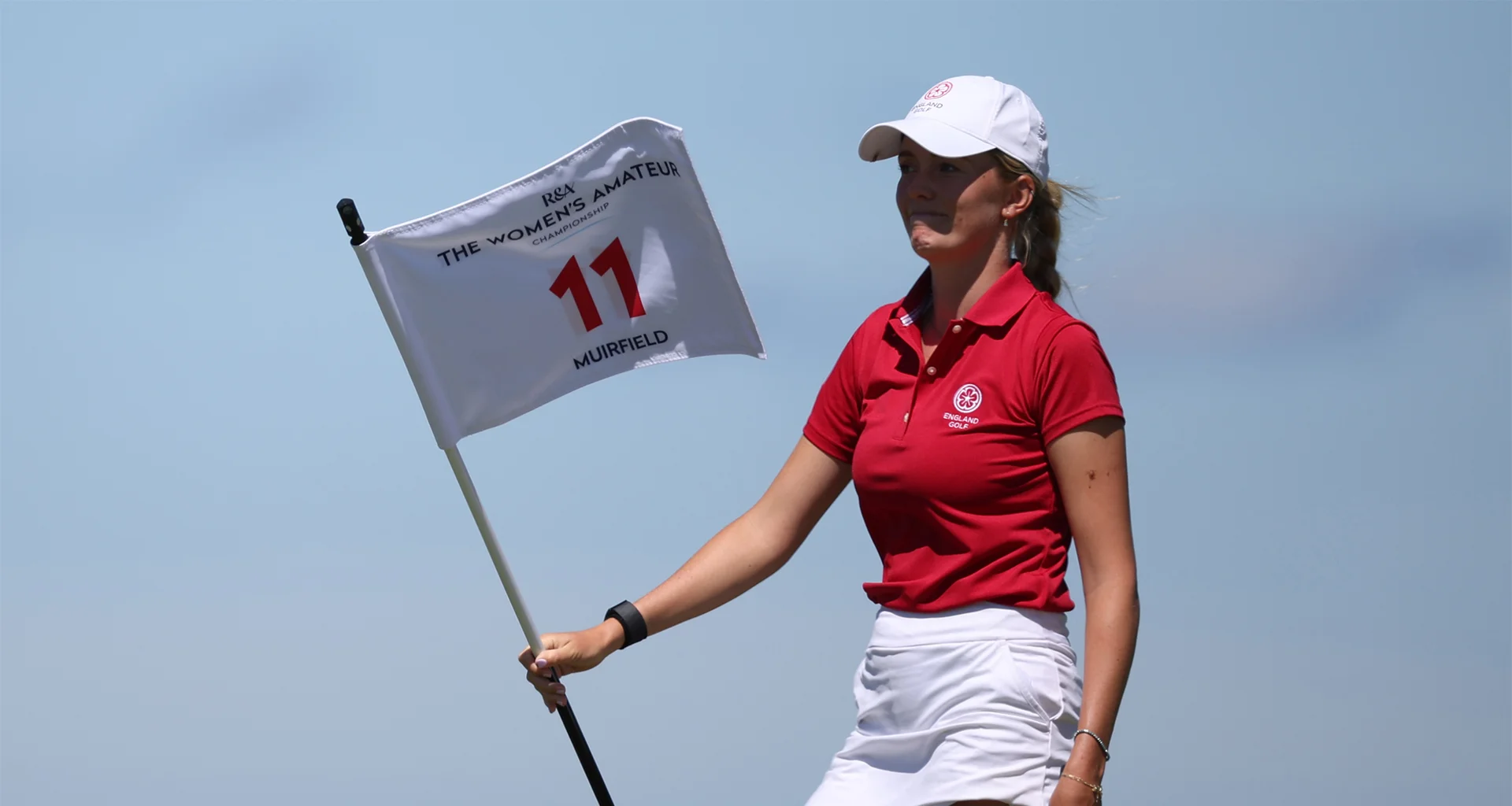 Patience Rhodes of England looks on during Day Three of the 2026 Women's Amateur Championship at Muirfield.