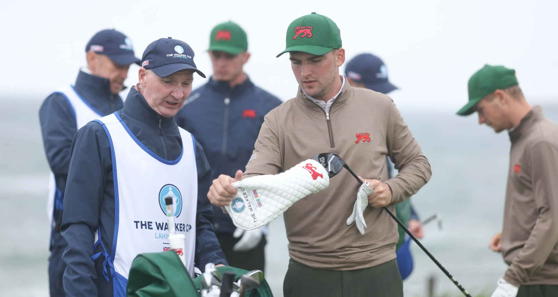 Jack Whaley during practice for the Walker Cup at Lahinch.