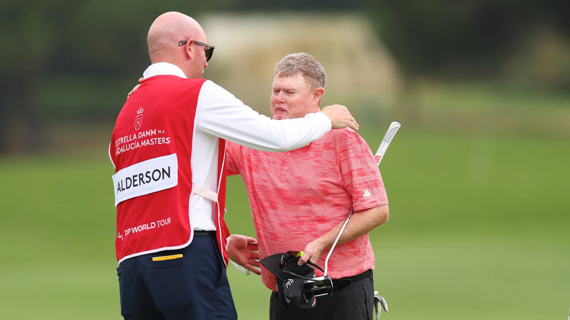 Steven Alderson and his caddie Trent Blucher will be at The G4D Open at Woburn.