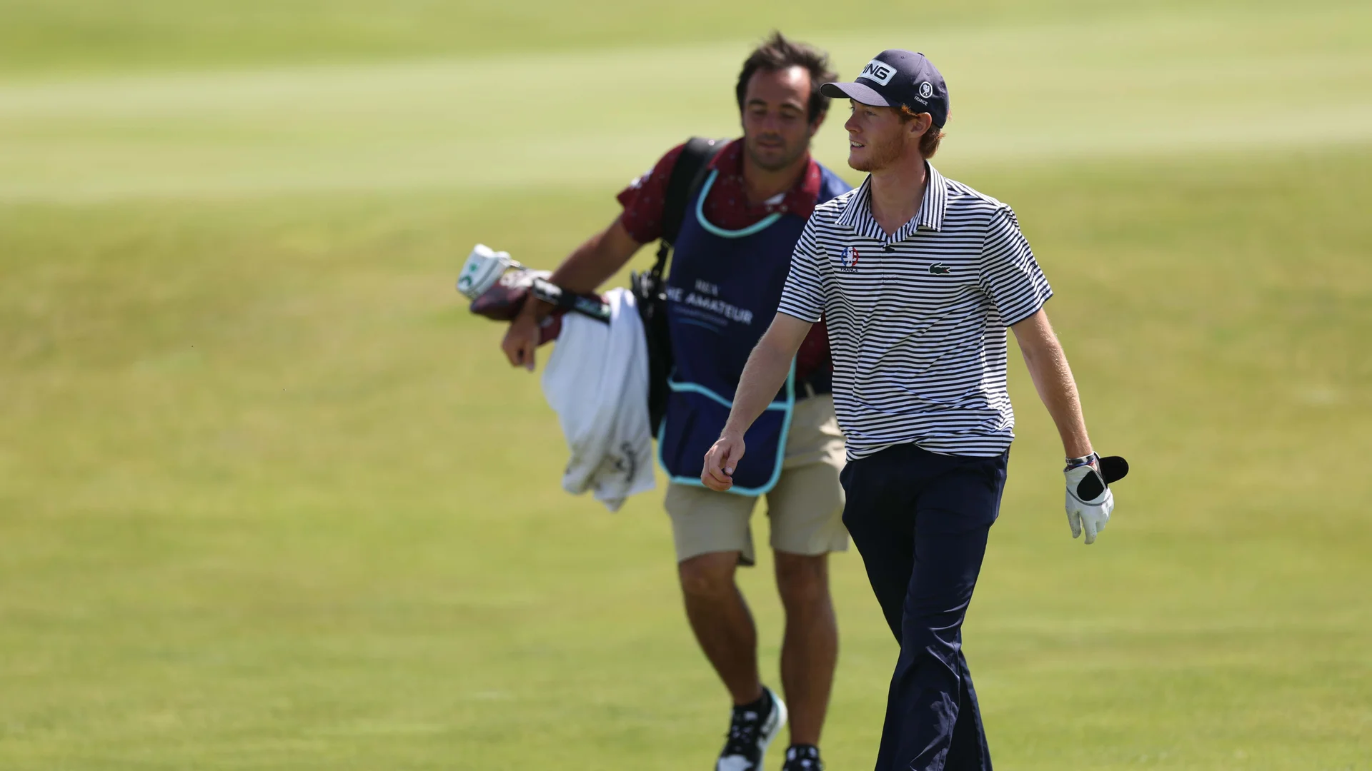 Ugo Malcor during the second day of The Amateur Championship at Royal St George's.