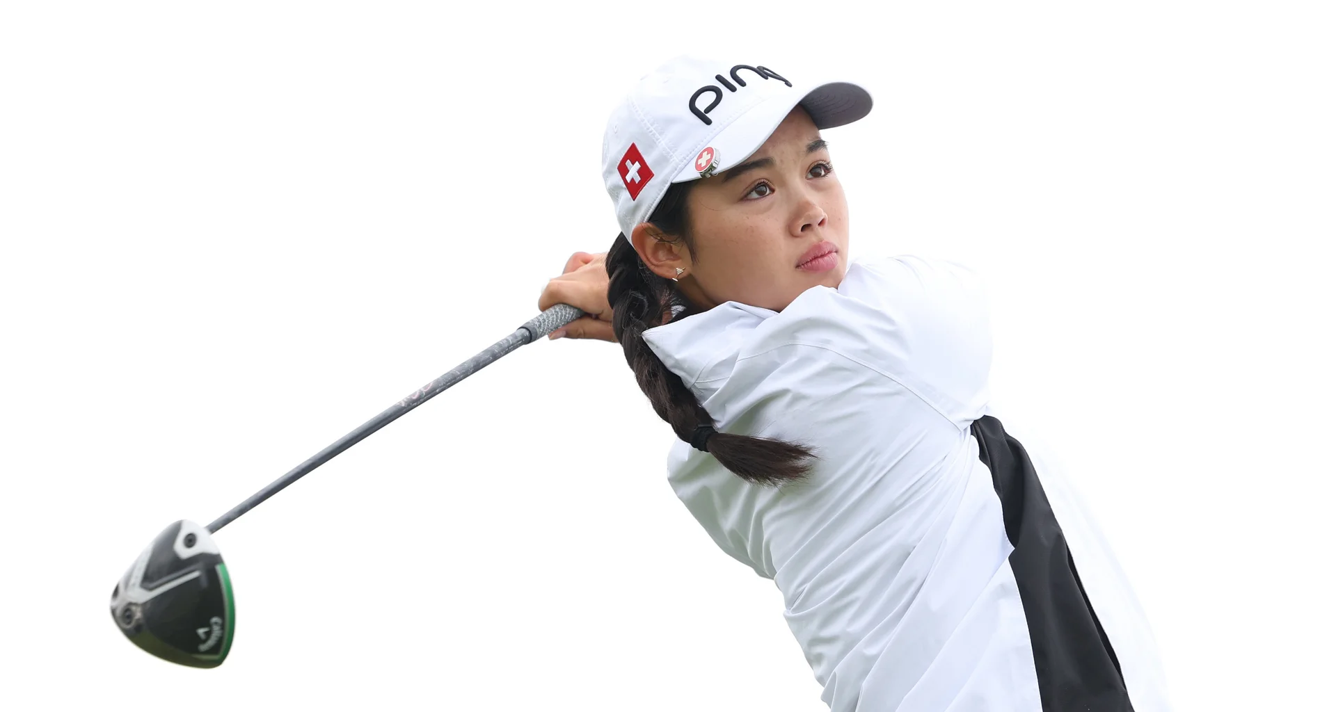 Lana Guyot in action during the 2026 Girls' Amateur Championship.