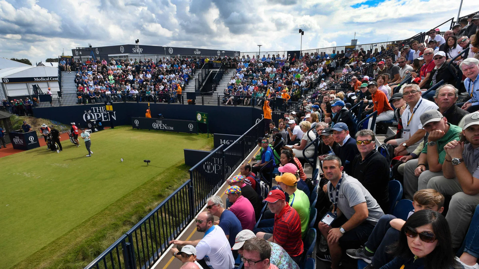 Fans attending The 146th Open at Royal Birkdale.
