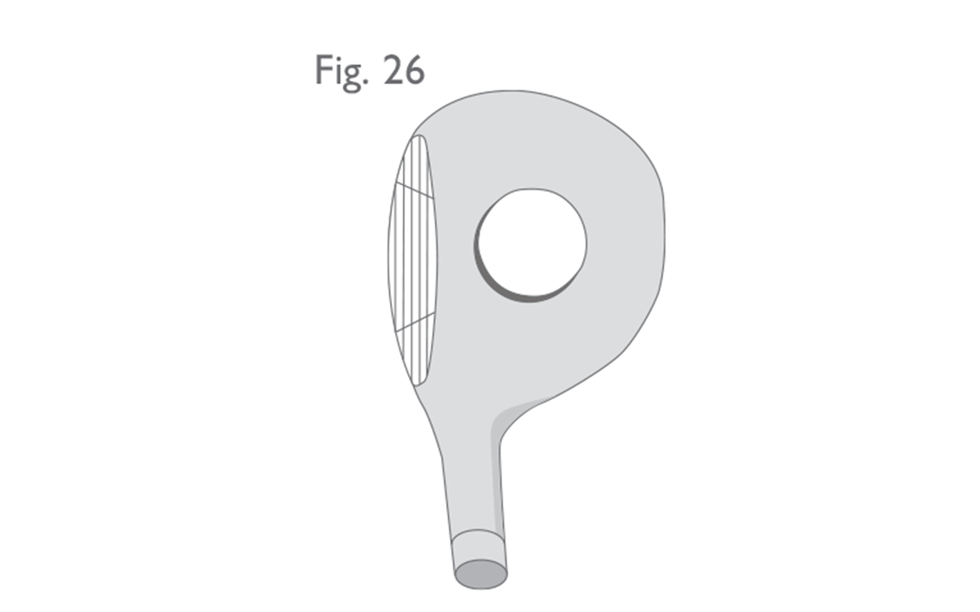 Fig 26:  Hole through the head (woods)